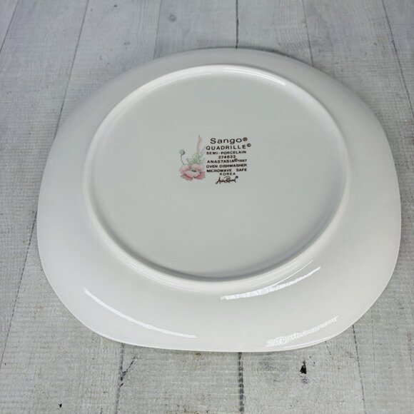 Sango Quadrille ANASTASIA  Andre Richard Floral Oriental Dinner Plates Set of 4 - Picture 3 of 16